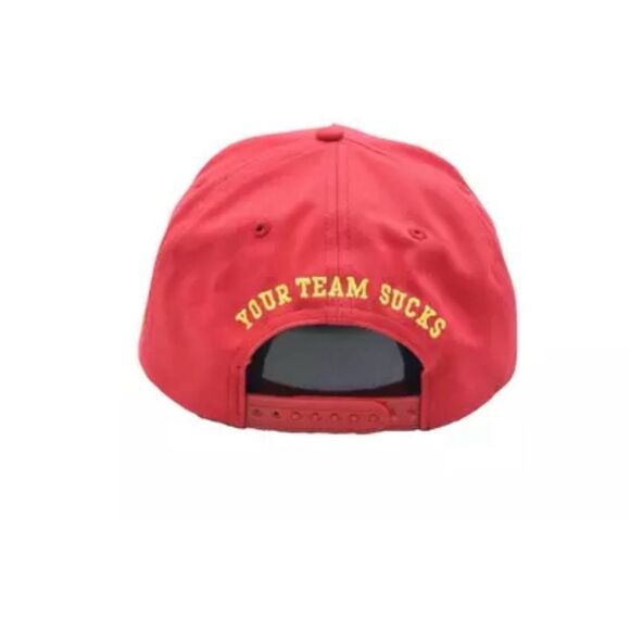 YTS Good Things Don't Last Forever Snapback Hat-Red - Picture 5 of 10